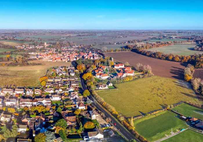 Aerial view of Great Dunmow